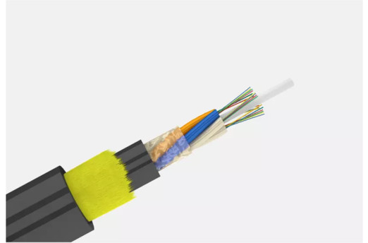 Стандартный подвесной самонесущий (кабель ДПТ) до 96(6x16) волокон, МДРН 40 кН